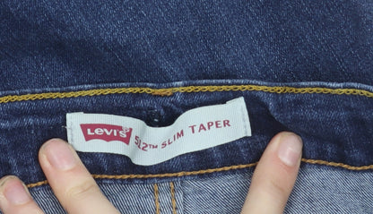 Levi's Girls Blue 512 Slim Taper Jeans 12 Years Cotton Denim Stretch