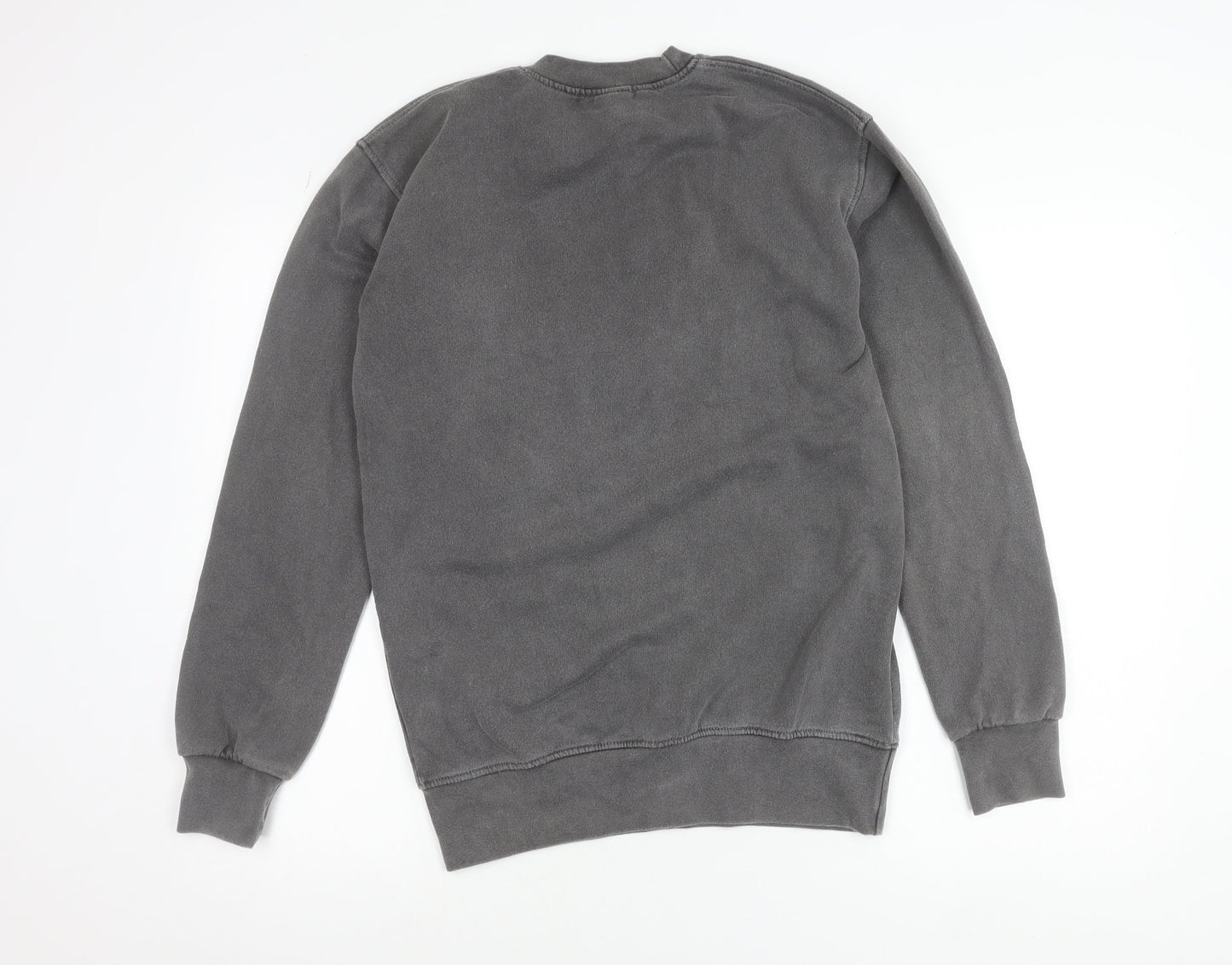 PrettyLittleThing Women Grey XS Wyoming Graphic Pullover Sweatshirt