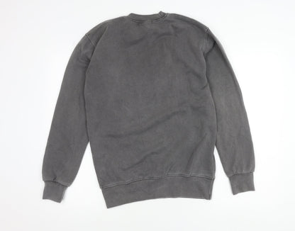 PrettyLittleThing Women Grey XS Wyoming Graphic Pullover Sweatshirt