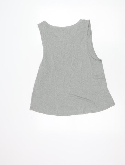 Abercrombie & Fitch Men's Grey Sleeveless Graphic T-Shirt Size L