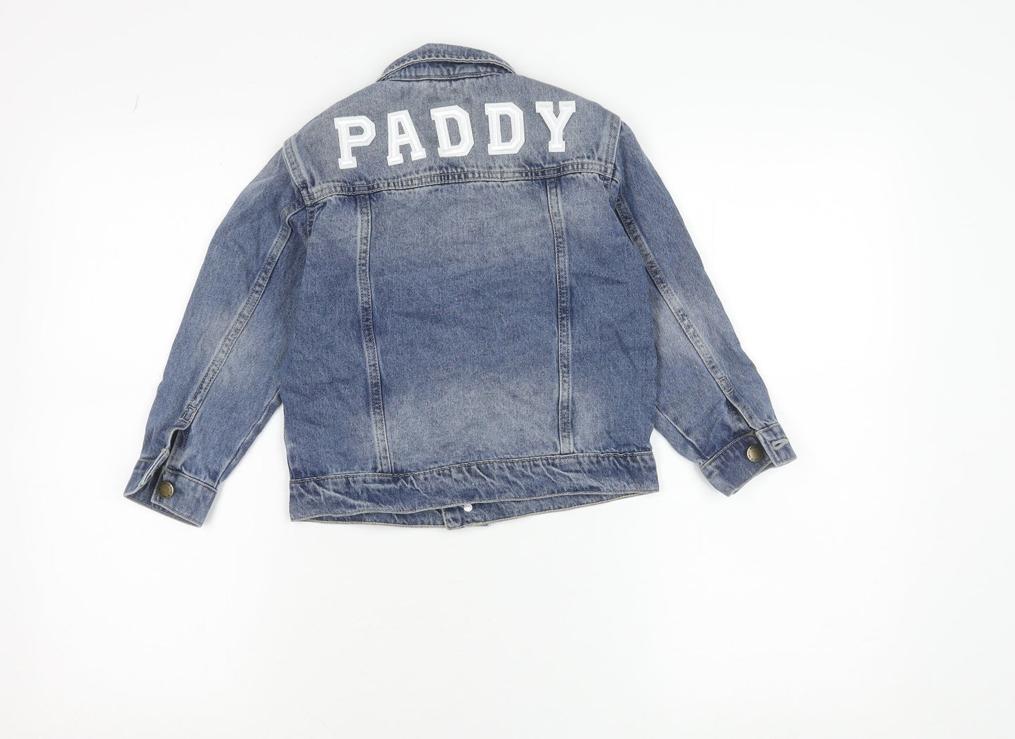 Next Girls Blue Denim Jacket 5 Years Button Up Classic Style