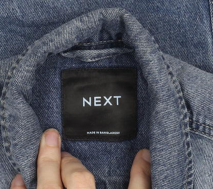 Next Girls Blue Denim Jacket 5 Years Button Up Classic Style