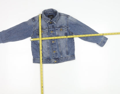 Next Girls Blue Denim Jacket 5 Years Button Up Classic Style