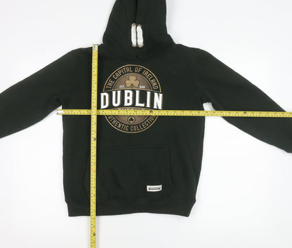 Irish Connexxion Boys Green Dublin Pullover Hoodie 11-12 Years Cotton Blend