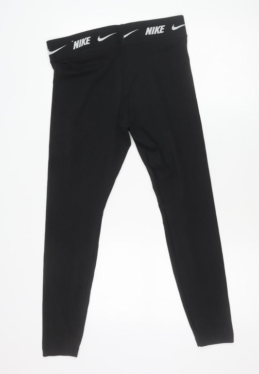 Nike Women's Black L Tight Fit Leggings Gym Training Sportswear