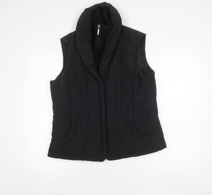 ALEX & Co. Women's Black Size 14 Padded Puffer Waistcoat