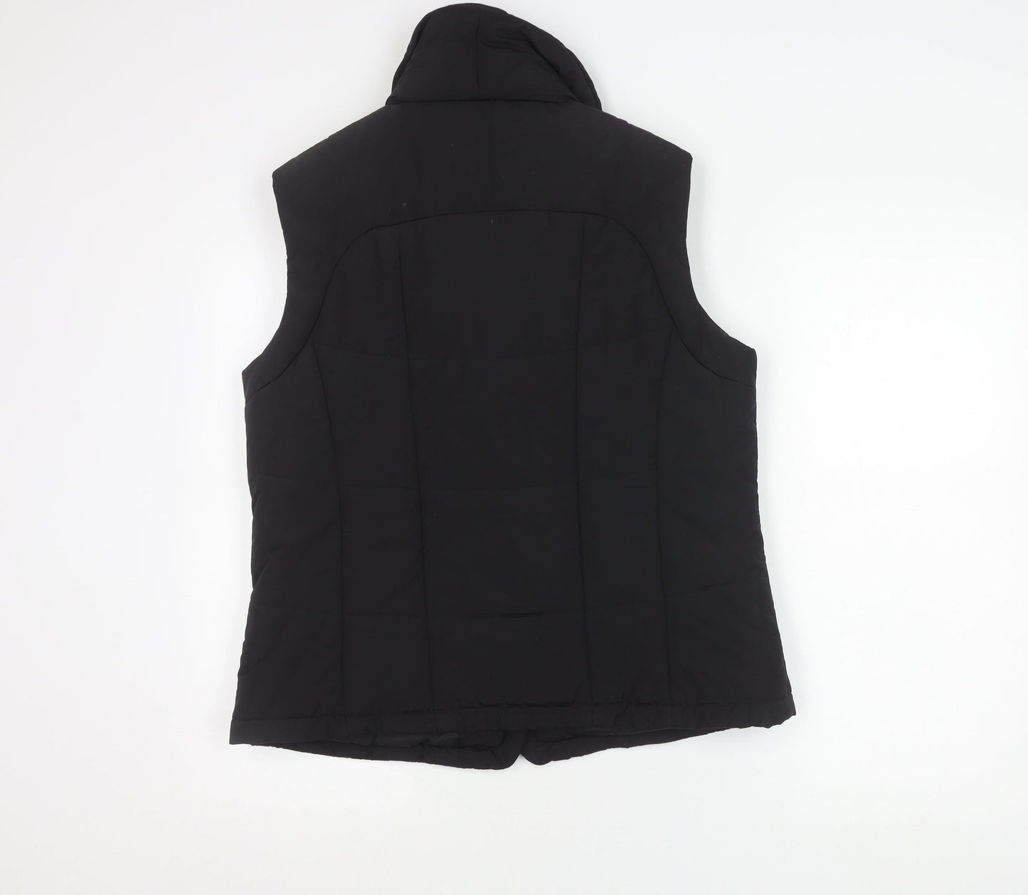 ALEX & Co. Women's Black Size 14 Padded Puffer Waistcoat