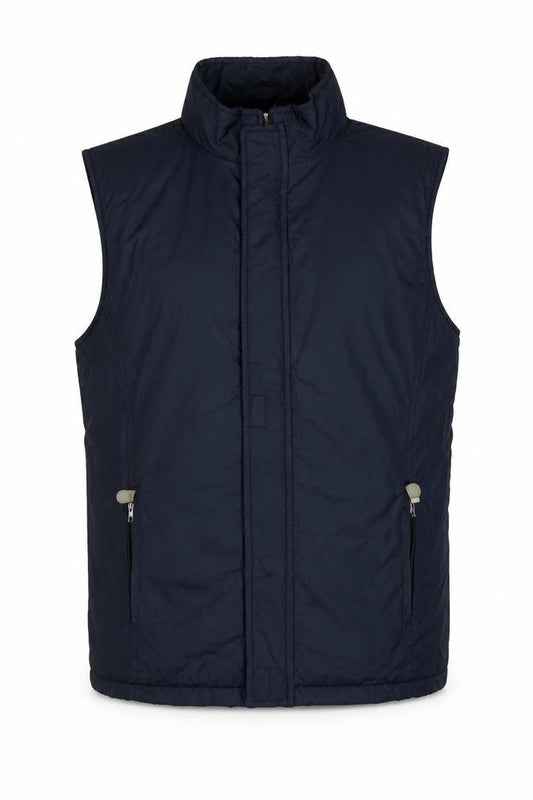 Olsen Men's Blue Lined Bodywarmer Waistcoat Size 40 Regular Fit