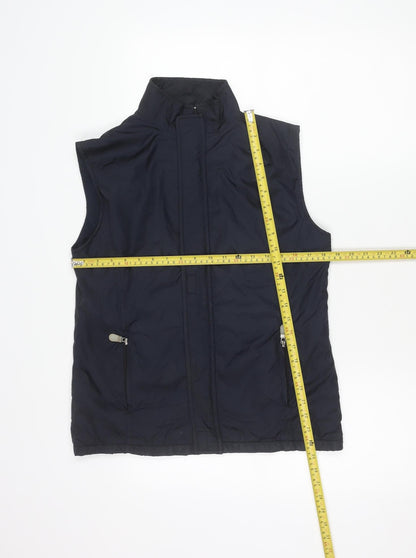 Olsen Men's Blue Lined Bodywarmer Waistcoat Size 40 Regular Fit