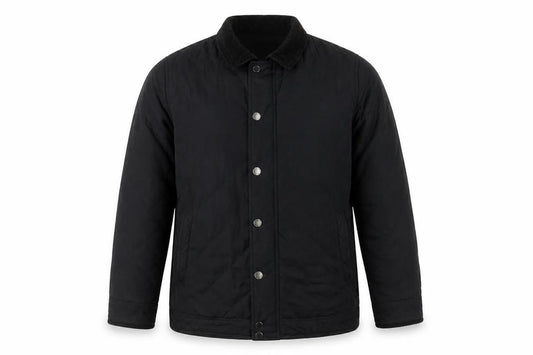 Austin Reed Men’s Black Quilted Jacket L Lightweight Mid-Length Casual