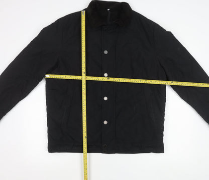 Austin Reed Men’s Black Quilted Jacket L Lightweight Mid-Length Casual