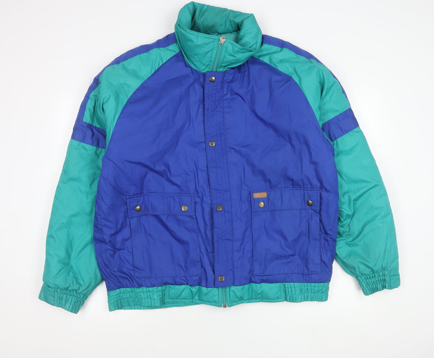 Roamer Men's Blue XL 90s Retro Puffer Jacket Nylon Winter Coat