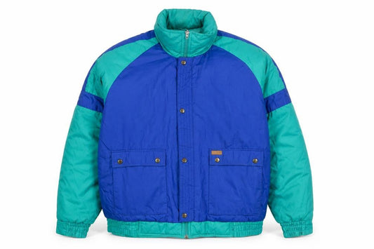 Roamer Men's Blue XL 90s Retro Puffer Jacket Nylon Winter Coat