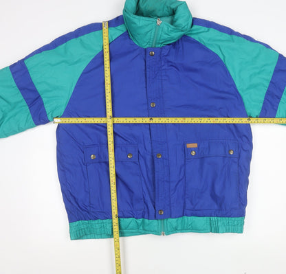 Roamer Men's Blue XL 90s Retro Puffer Jacket Nylon Winter Coat