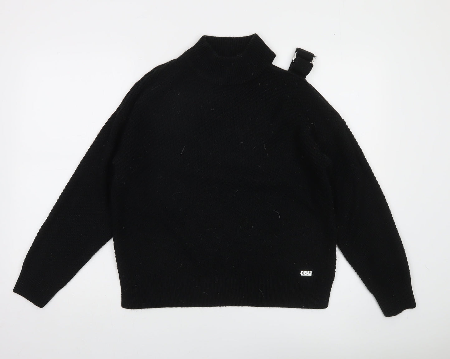 Womens UK Size 12 DKNY Black Pullover Jumper