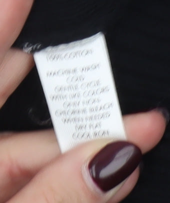 Calvin Klein Men's Black Full Zip Cotton Jumper Size S