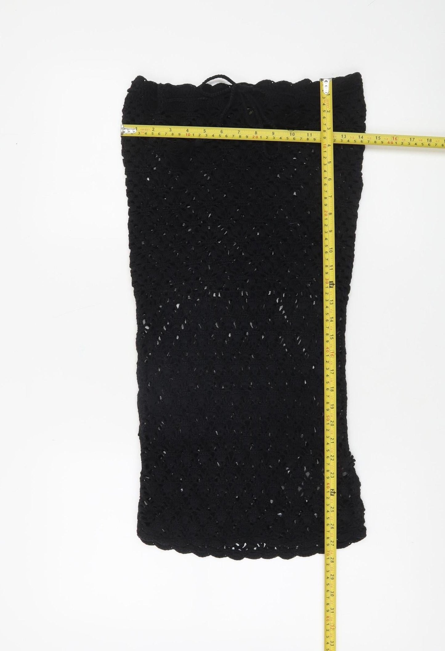 Urban Outfitters Women's Black XS Crochet Strapless Short Dress