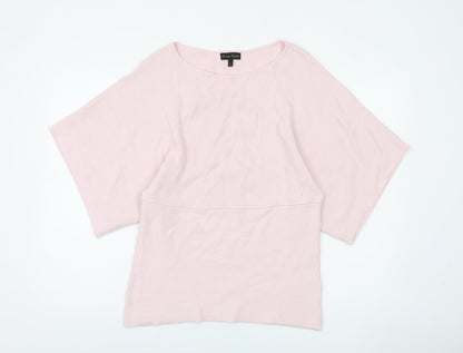 Phase Eight Women’s Pink Boat Neck Relaxed Knit Jumper Size L