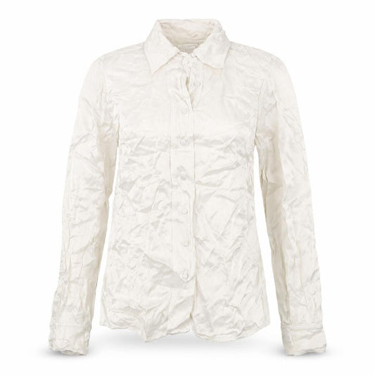 Ghost Women's Ivory Viscose Button-Up Shirt XS