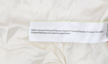 Ghost Women's Ivory Viscose Button-Up Shirt XS