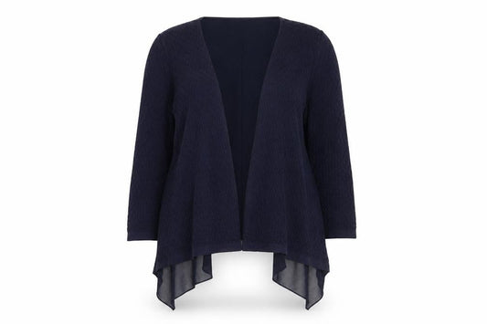 Monsoon Women Blue Open Knit Long Sleeve Cardigan UK 8