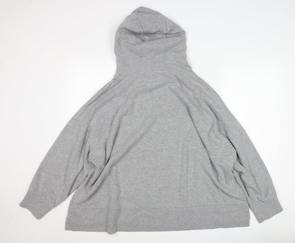 Dunnes Women’s Grey Pullover Hoodie XXL Soft Fleece Lined Casual