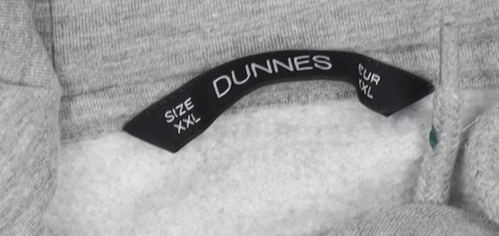 Dunnes Women’s Grey Pullover Hoodie XXL Soft Fleece Lined Casual