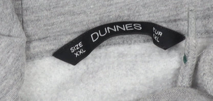 Dunnes Women’s Grey Pullover Hoodie XXL Soft Fleece Lined Casual