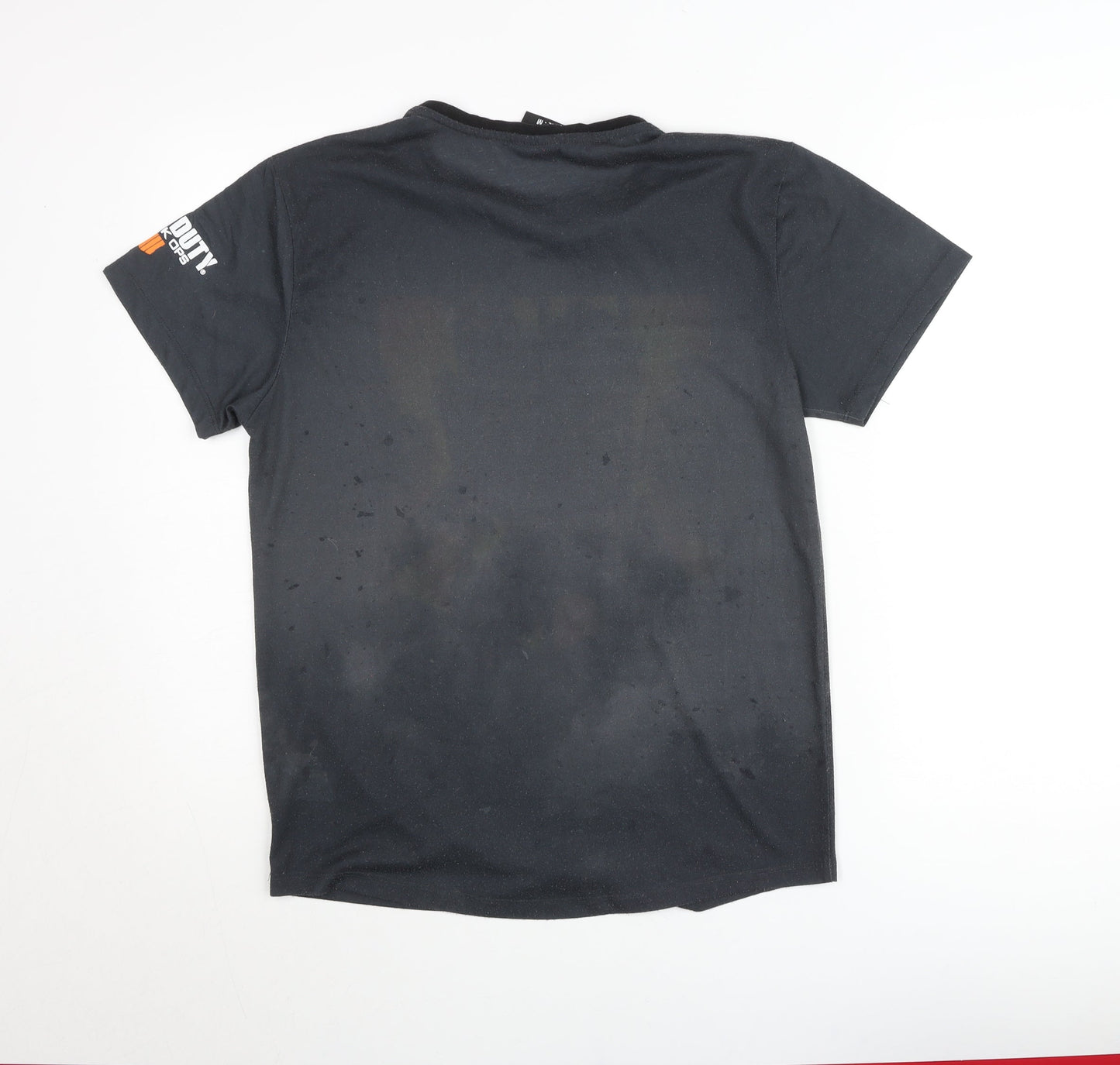 Primark Boys Black Call of Duty Black Ops Short Sleeve T-Shirt Size M