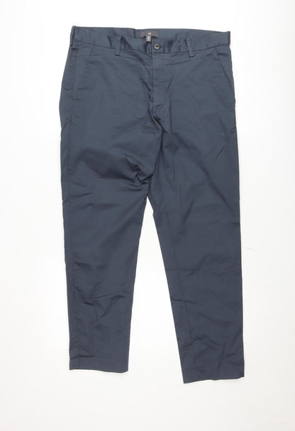 H&M Women’s Blue Slim Fit Chino Trousers Size 6