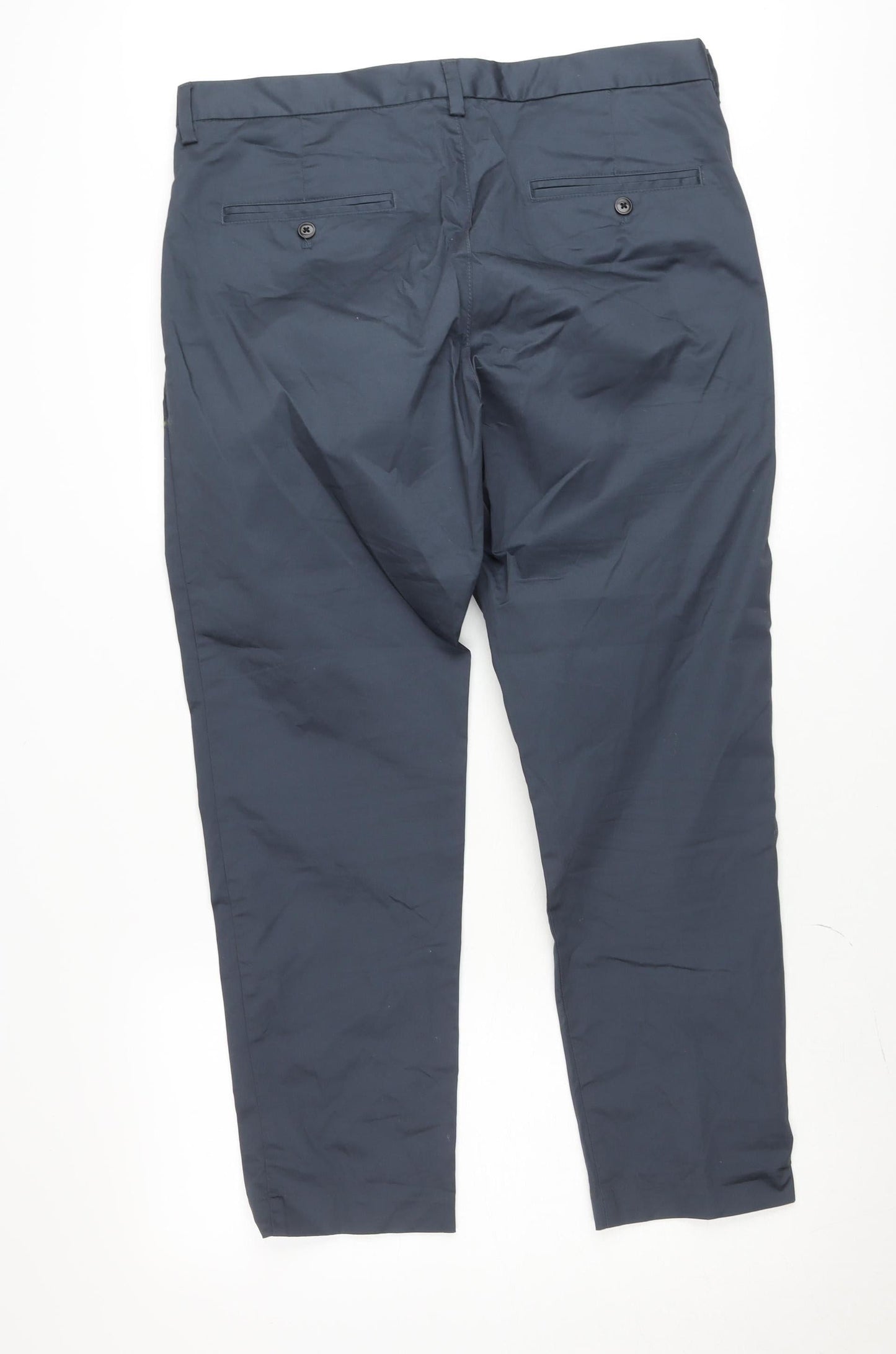 H&M Women’s Blue Slim Fit Chino Trousers Size 6