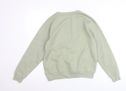 Dunnes Women’s Sage Green XS Pullover Sweatshirt The Hamptons Print