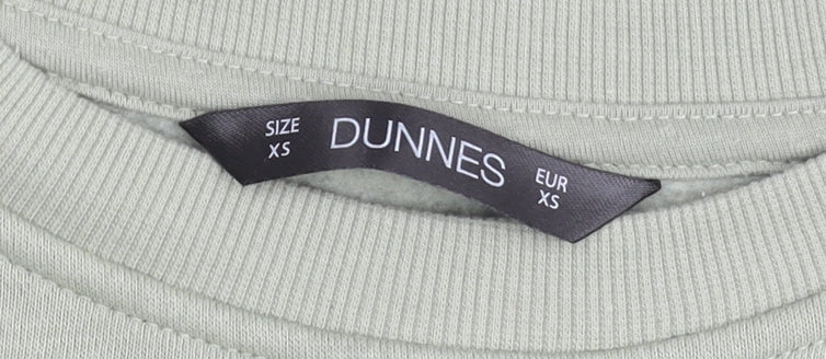 Dunnes Women’s Sage Green XS Pullover Sweatshirt The Hamptons Print