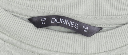 Dunnes Women’s Sage Green XS Pullover Sweatshirt The Hamptons Print