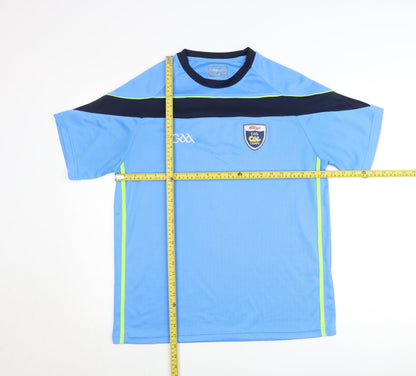 O'Neills Men's Blue GAA Coach Sports T-Shirt Size L Polyester Quick Dry