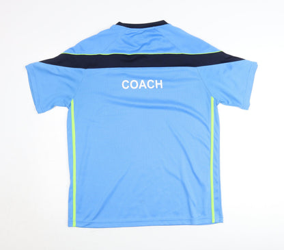 O'Neills Men's Blue GAA Coach Sports T-Shirt Size L Polyester Quick Dry