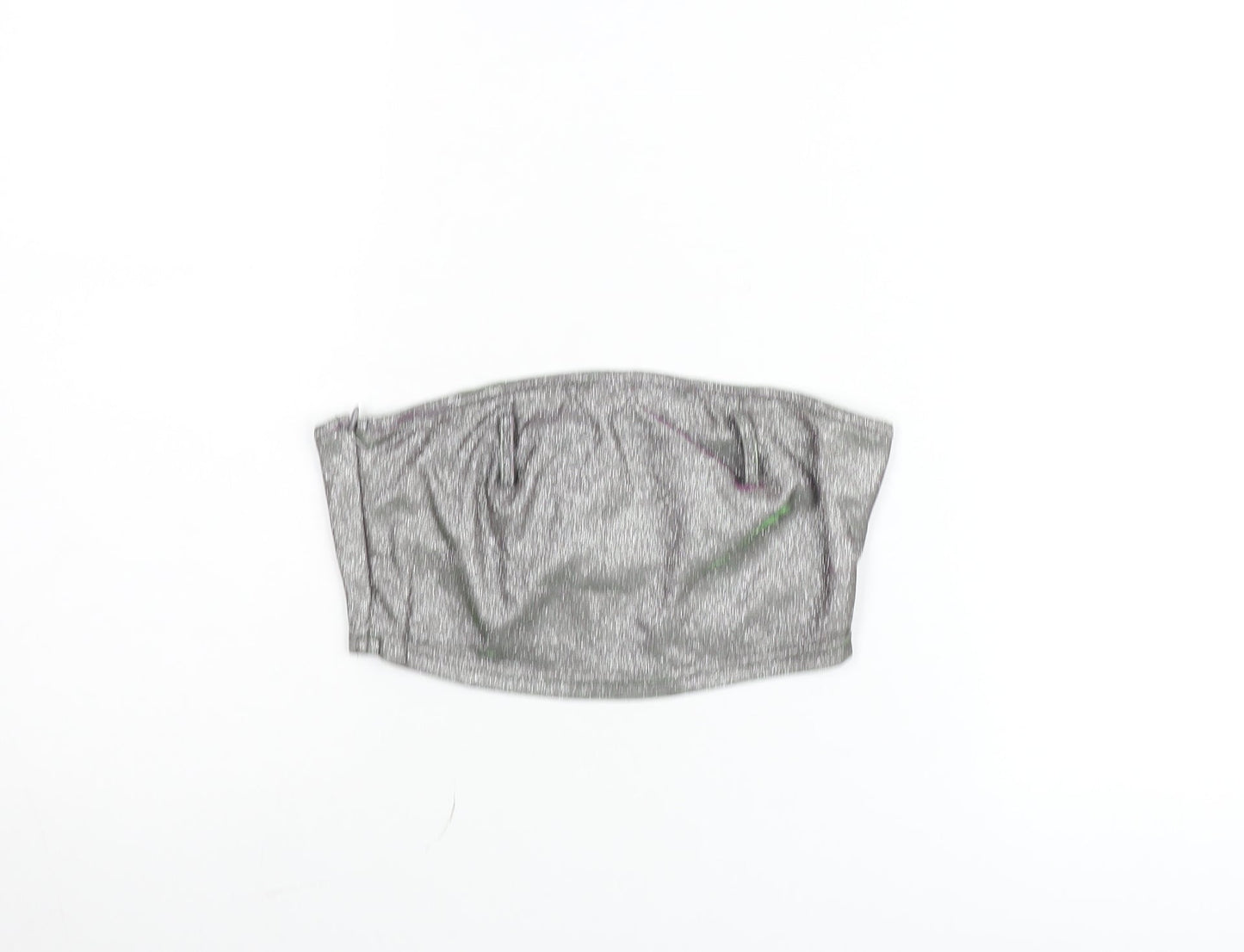 EGO Women's Silver Strapless Camisole Tube Top Size 8 Partywear