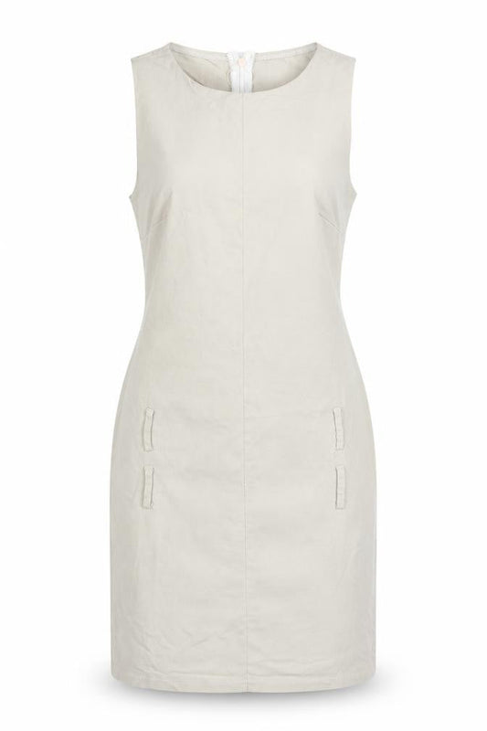 Stylewise Womens Beige Sleeveless Shift Dress Size 10