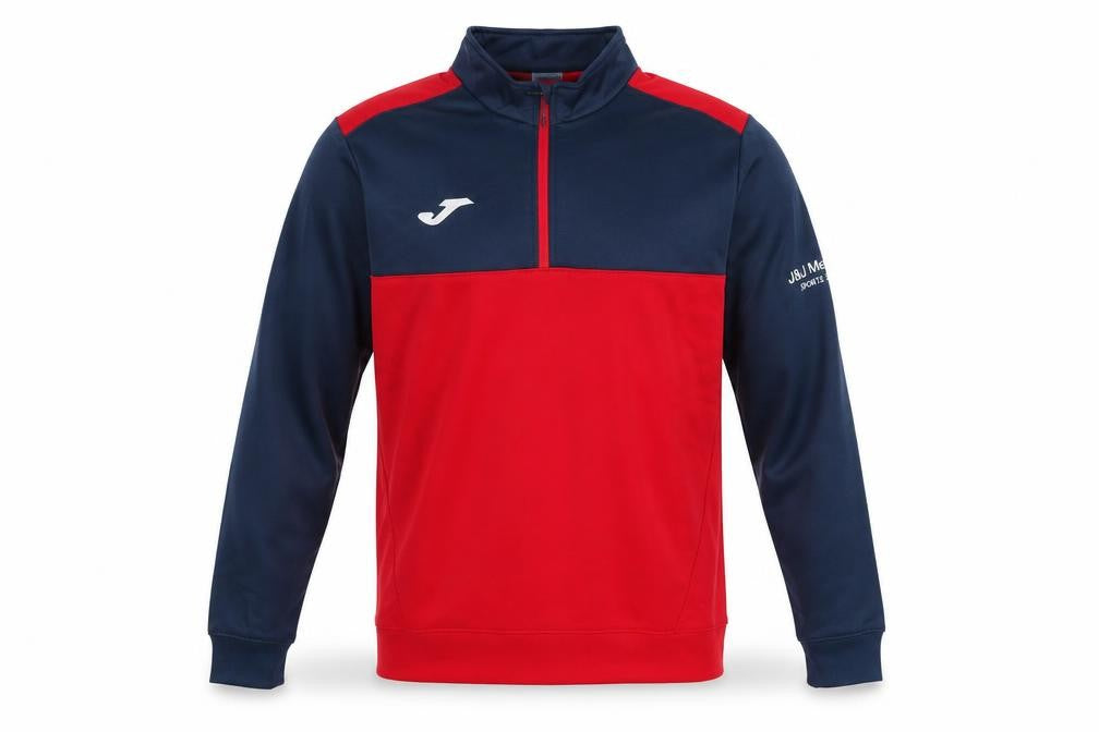 Joma Men’s Red Blue 1/4 Zip Sports Sweatshirt Size M