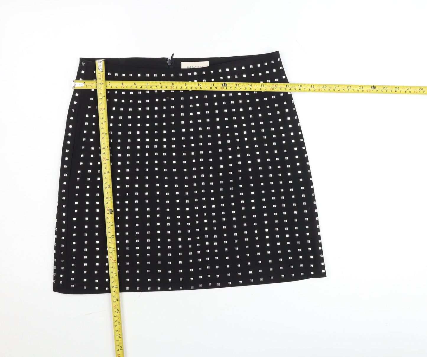 FREE/QUENT Women's Black Studded Pencil Skirt Size L
