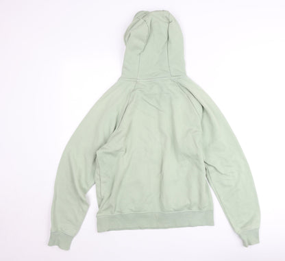 Nike Women’s Green Pullover Hoodie XS Cotton Blend Swoosh Design