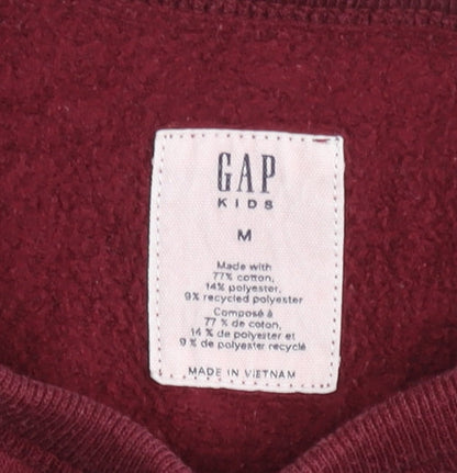 GAP Kids Girls Burgundy Crew Neck Pullover Jumper Sweatshirt Size M