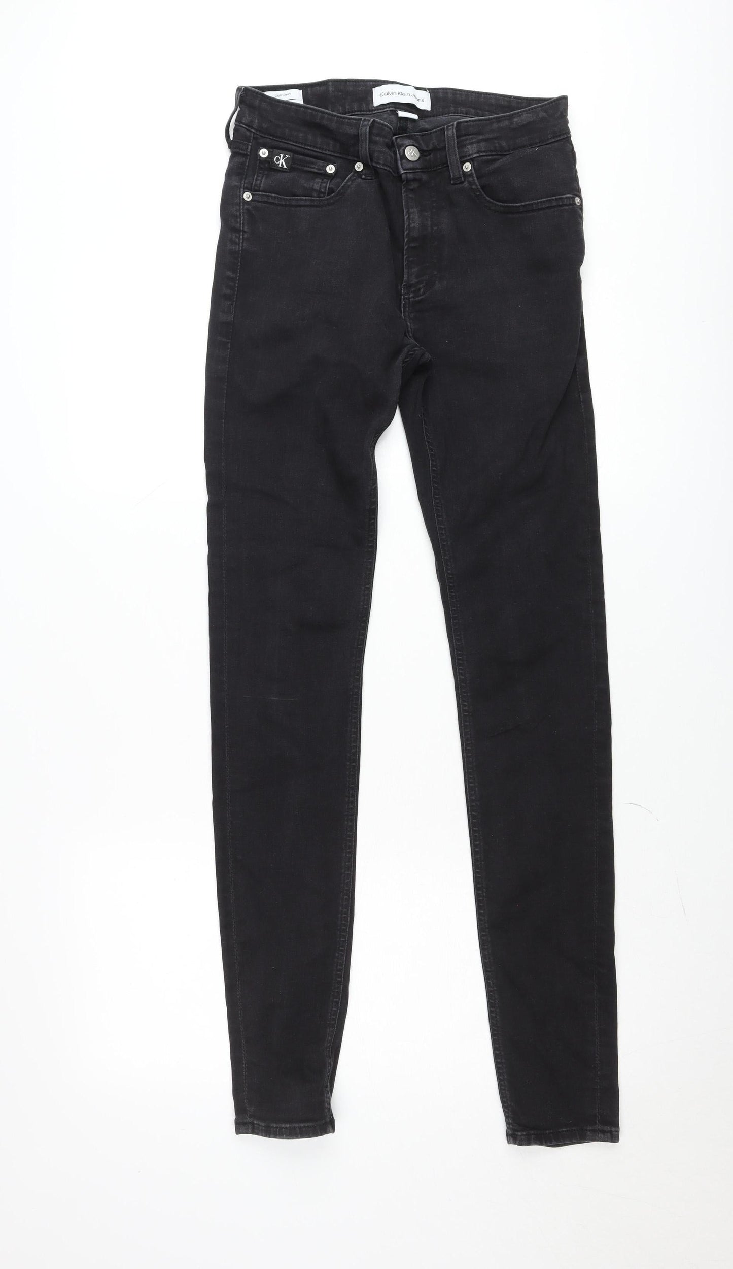 Calvin Klein Men's Black Skinny Jeans W30 L34 Slim Fit Denim