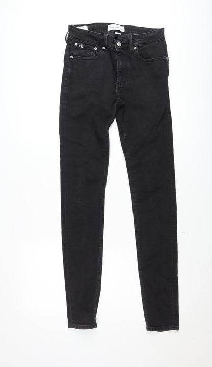 Calvin Klein Men's Black Skinny Jeans W30 L34 Slim Fit Denim