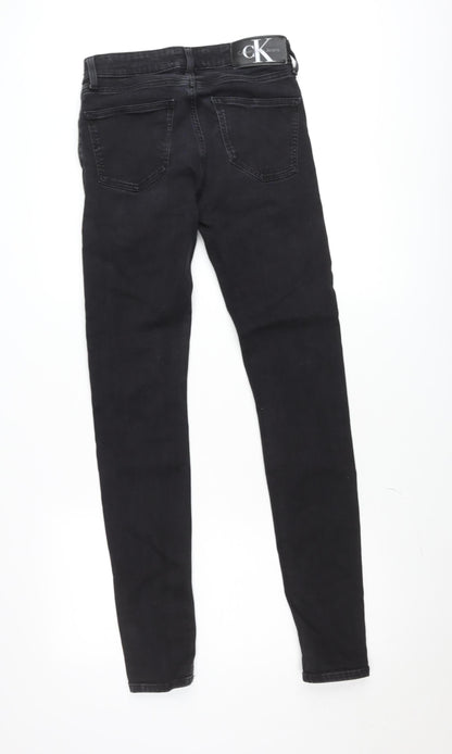Calvin Klein Men's Black Skinny Jeans W30 L34 Slim Fit Denim