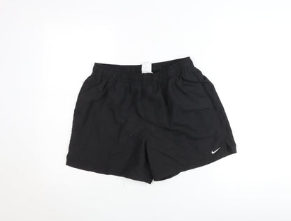 Nike Men's Black Lightweight Polyester Biker Shorts Size L