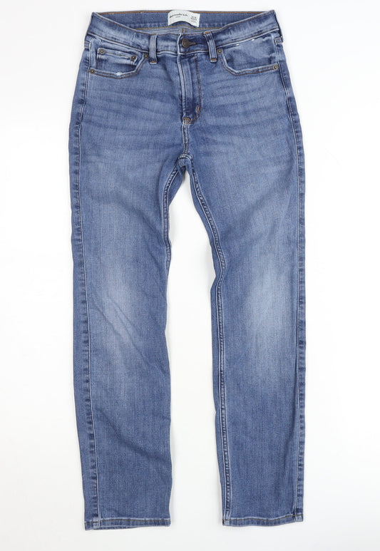 Abercrombie Kids Girls Blue Skinny Jeans 13-14 Years Regular Fit Denim
