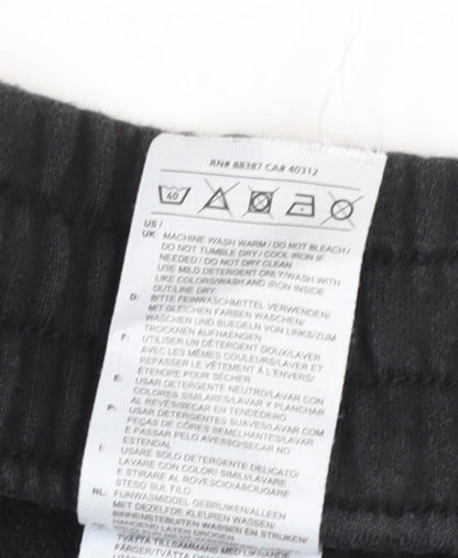 Adidas Men's Black L Sweat Shorts Elastic Waist Drawstring Logo Sportswear