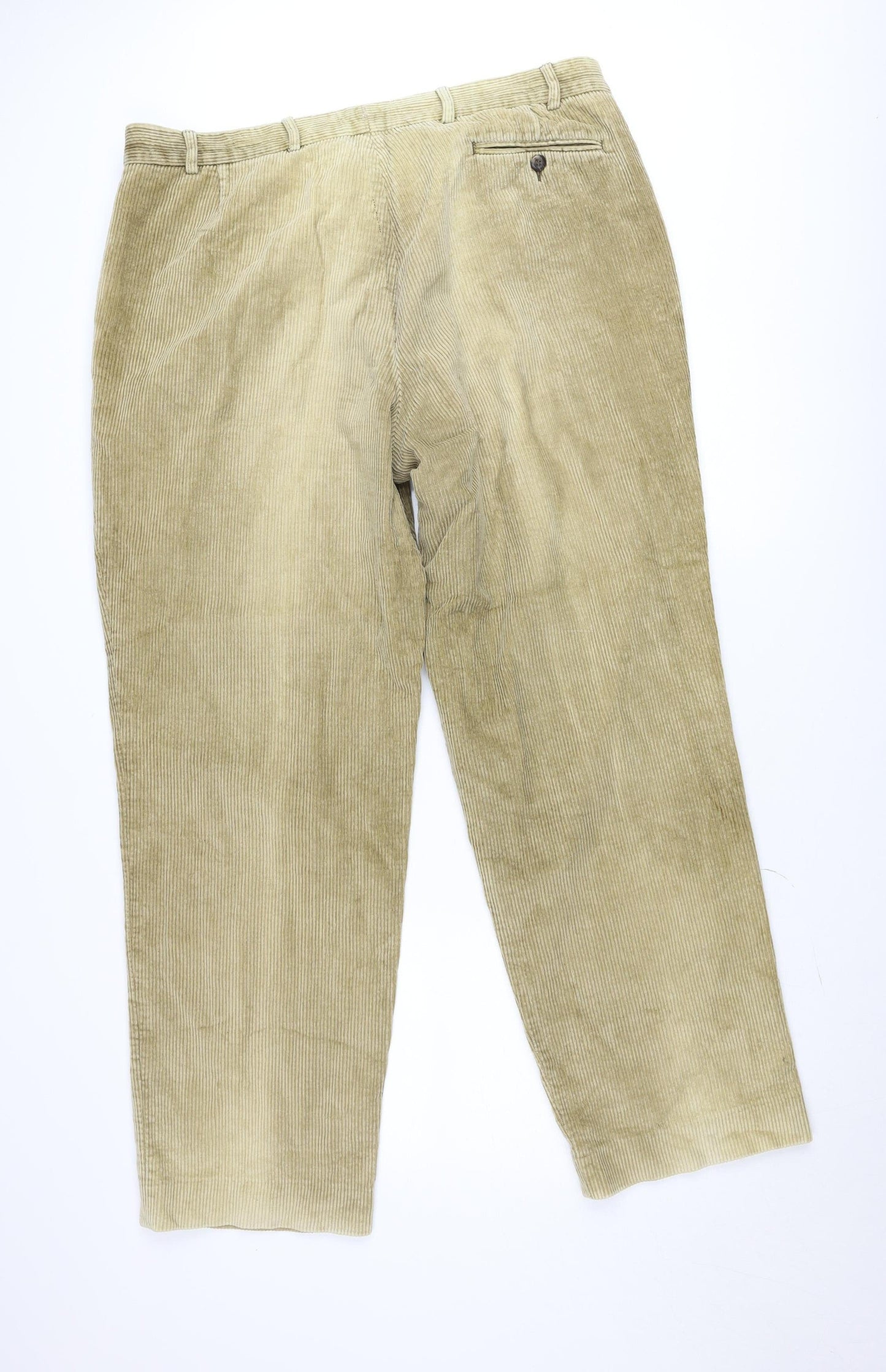 Cedarwood State Men's Beige Corduroy Chino Trousers 38W 33L