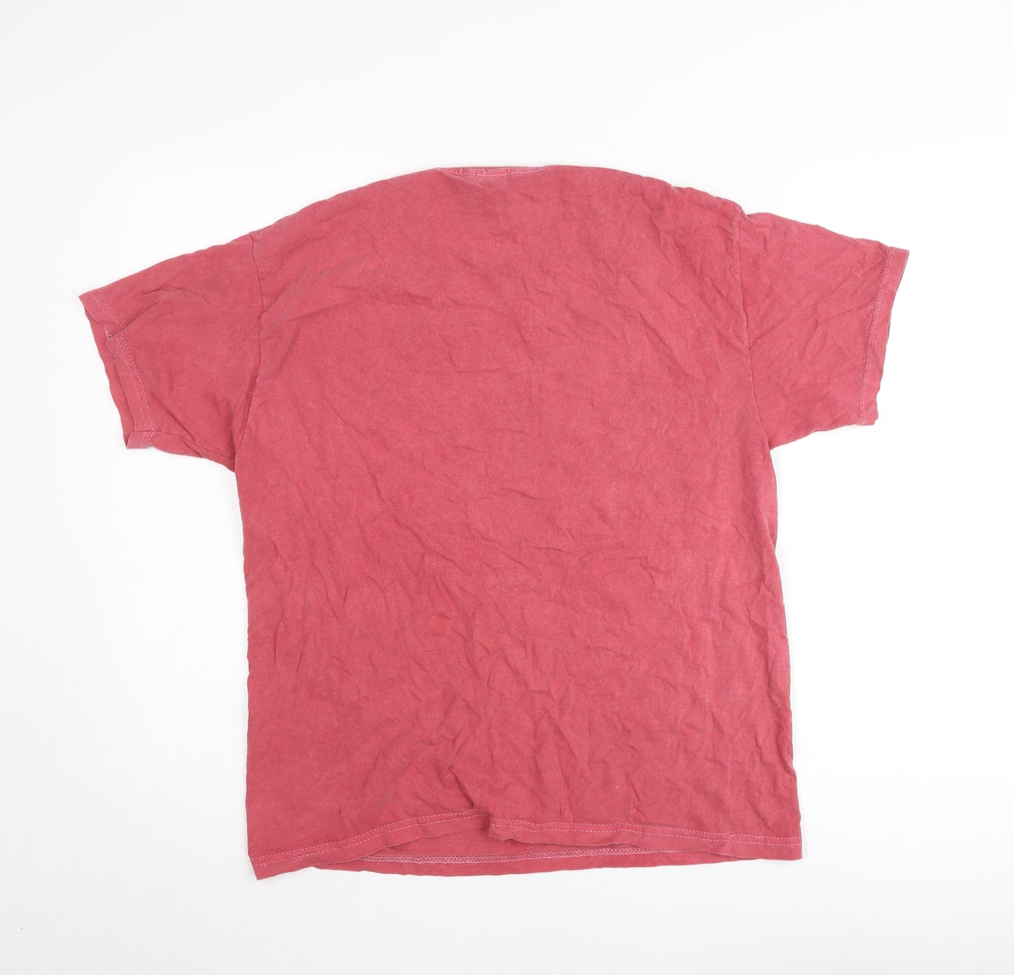 PrettyLittleThing Women’s Red Cotton Crew Neck T-Shirt Size M